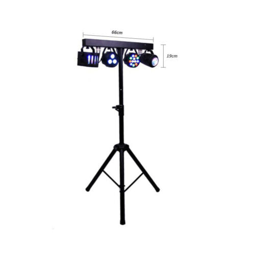 Professional Tripod LED Strobe Derby DJ RGBW Par Sound Party with Stage Lights