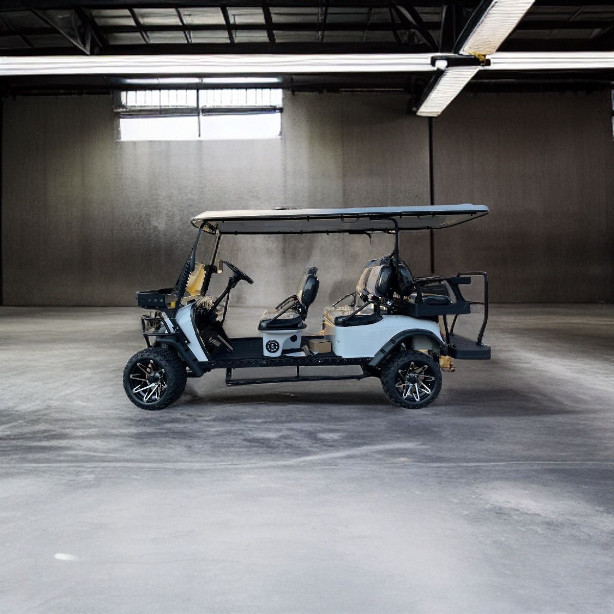 6 Seater Electric Golf Cart Commander 6 Seater TZR New Batteries included Windshield Bluetooth Stereo