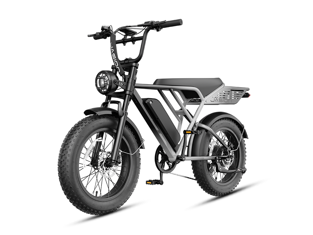 Jasion RetroVolt Pro electric bicycle in gray, view 1