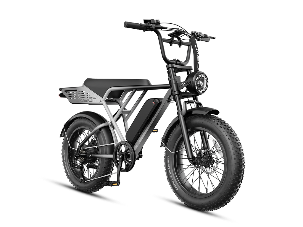 Jasion RetroVolt Pro electric bicycle in gray, view 2