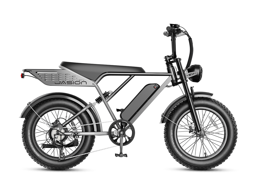 Jasion RetroVolt Pro electric bicycle in gray, view 3