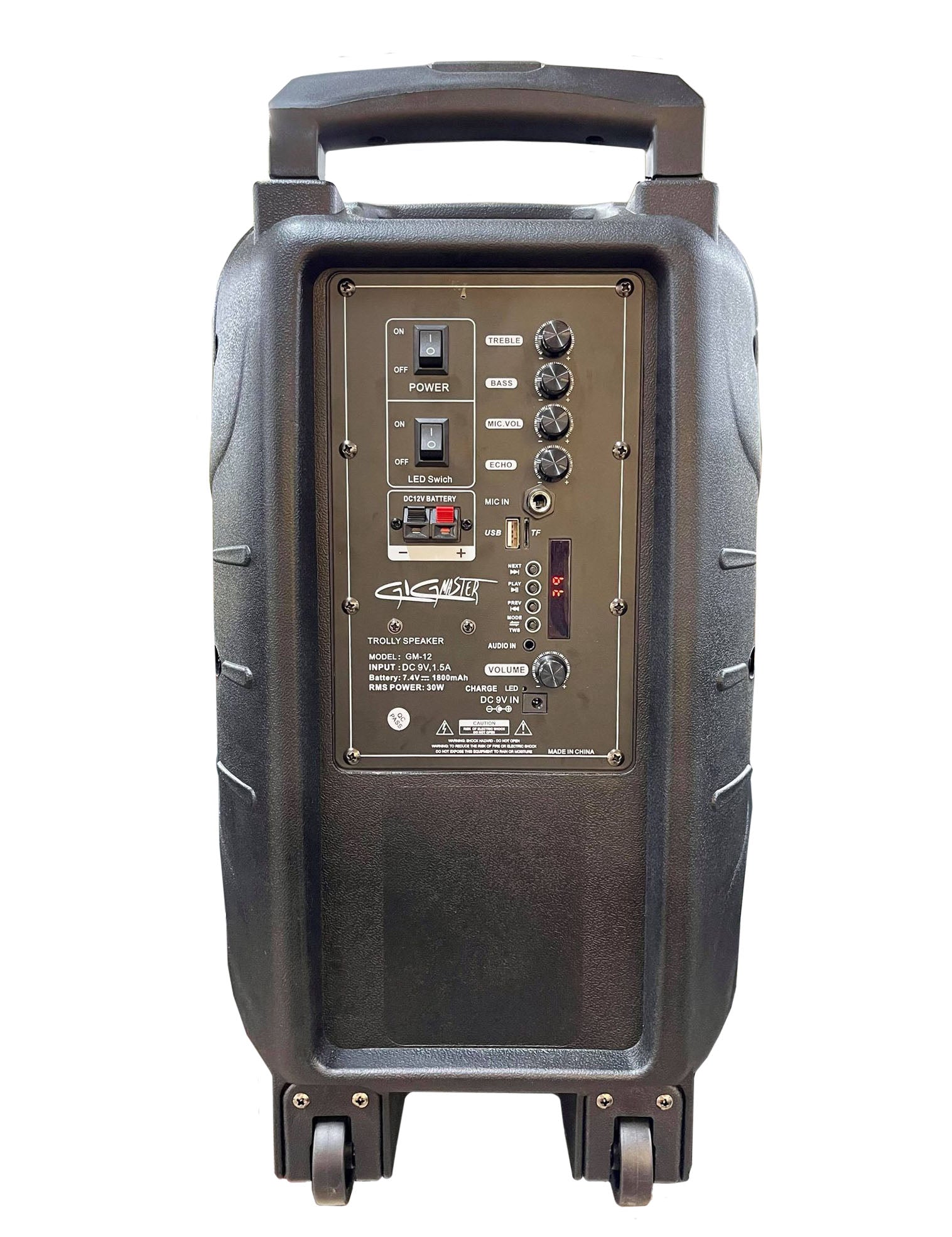 12" Portable Bluetooth Speaker TWS and Microphone Included