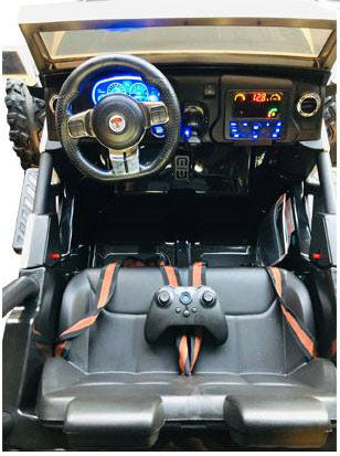 Ride on car for kids Jeep SX-1719 4x4 rubber tires & bluetooth 🔥