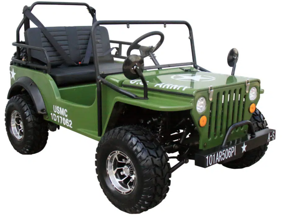 125cc Semi-Automatic (3 Speed + Reverse) Jeep Go-Kart
