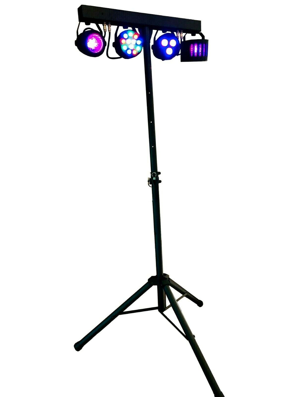 Professional Tripod LED Strobe Derby DJ RGBW Par Sound Party with Stage Lights