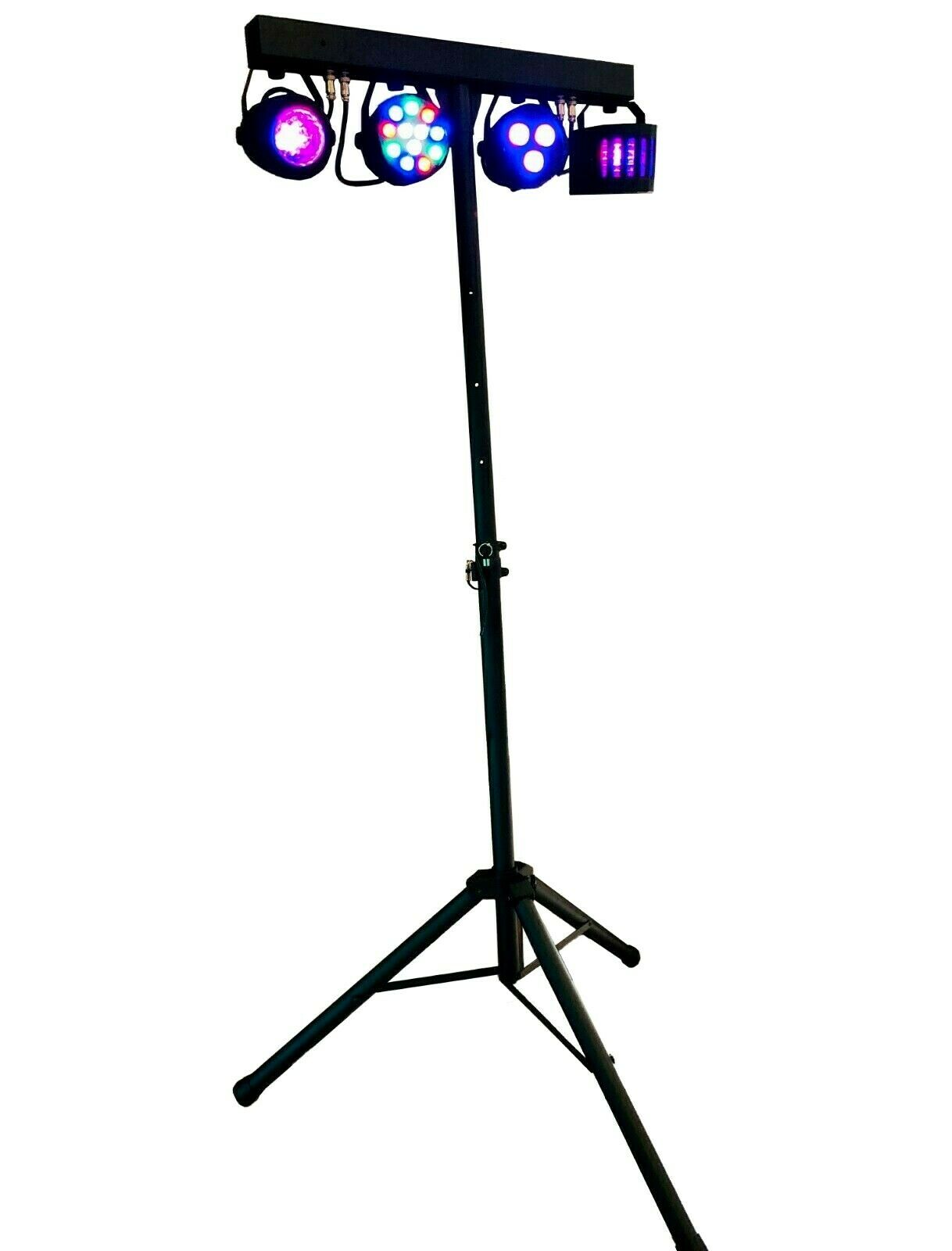 Professional Tripod LED Strobe Derby DJ RGBW Par Sound Party with Stage Lights