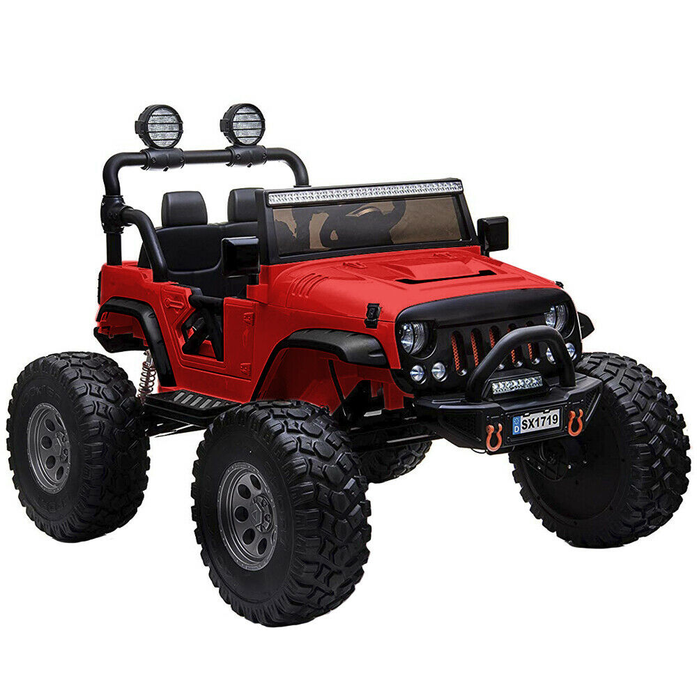Ride on car for kids Jeep SX-1719 4x4 rubber tires & bluetooth 🔥