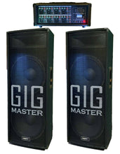 Load image into Gallery viewer, GiG Master Elite I Pro Speaker Four 15&quot; Subwoofer with 8 Channel Mixer Bluetooth