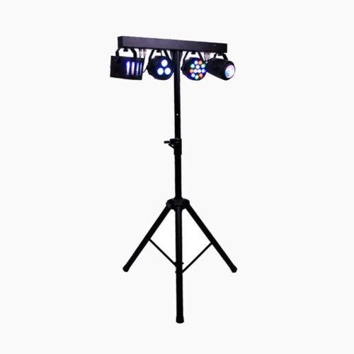 Professional Tripod LED Strobe Derby DJ RGBW Par Sound Party with Stage Lights